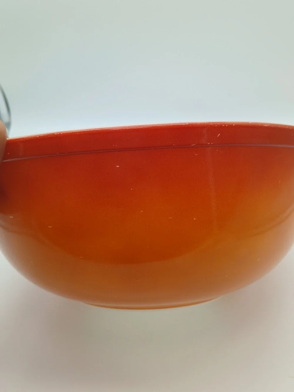 Pyrex Flameglo mixing bowl 4QT
